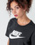 Clothing Women short-sleeved t-shirts Nike W NSW TEE ESSNTL CRP ICN FTR Black