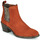 Shoes Women Ankle boots Regard NOISY V3 VELOURS TUILE Red