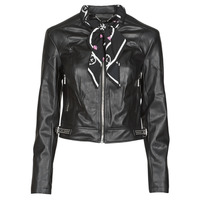 material Women Leather jackets / Imitation le Guess NEW JONE JACKET Black