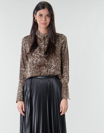 Clothing Women Blouses Guess VIVIAN Leopard
