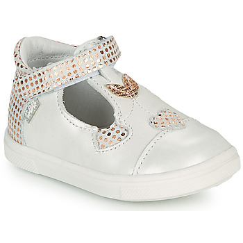 Shoes Girl Ballerinas GBB EMILA White / Pink / Gold