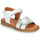 Shoes Girl Sandals GBB UPPLA White / Silver