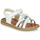 Shoes Girl Sandals GBB SUMY White / Silver