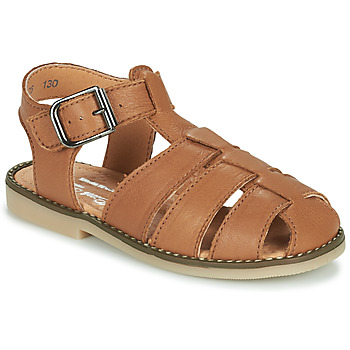 Shoes Boy Sandals Little Mary BREHAT Brown