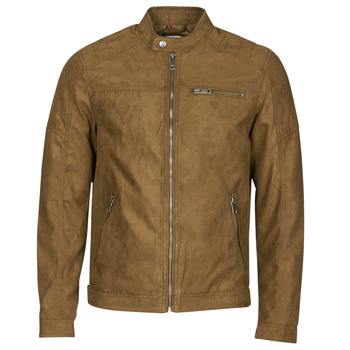 material Men Leather jackets / Imitation le Jack & Jones JJEROCKY Cognac