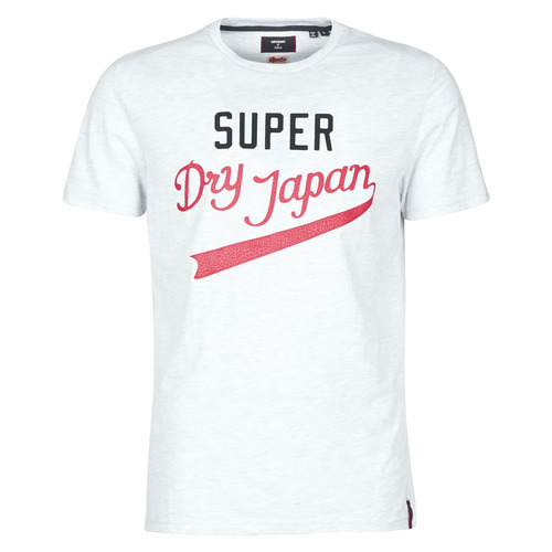 Clothing Men short-sleeved t-shirts Superdry COLLEGIATE GRAPHIC TEE 185 Grey
