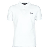 material Men short-sleeved t-shirts Superdry CLASSIC PIQUE S/S POLO White