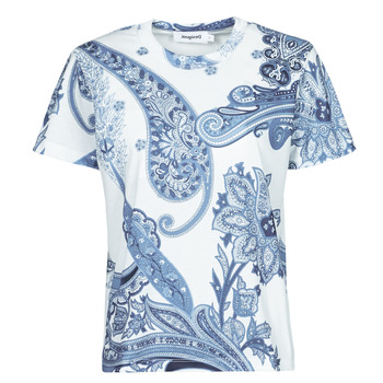 material Women short-sleeved t-shirts Desigual POPASLEY Blue