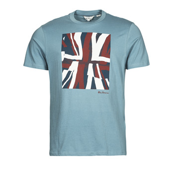 material Men short-sleeved t-shirts Ben Sherman HALF TONE FLEG TEE Blue