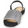 Shoes Women Sandals Perlato 11117-YORK-ARGENT-CAM-NOIR Black / Silver