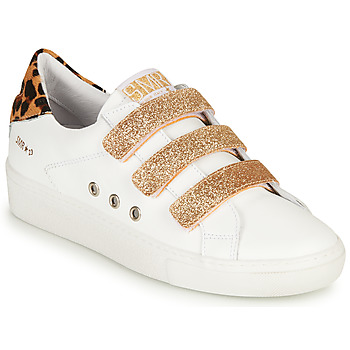 Shoes Women Low top trainers Semerdjian GARBIS White / Gold