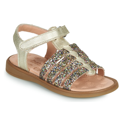 Shoes Girl Sandals Acebo's 5498GE-PLATINO-J Gold