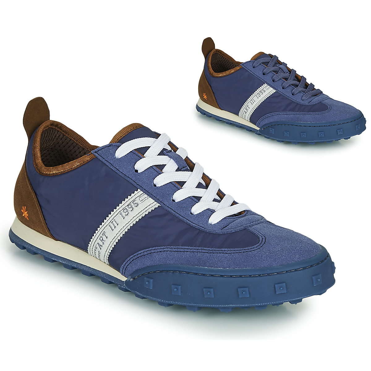 Shoes Men Low top trainers Art CROSS SKY Blue / Brown