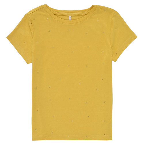 Clothing Girl short-sleeved t-shirts Only KONMOULINS Yellow