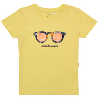 Clothing Girl short-sleeved t-shirts Name it NMFFISUMMER Yellow