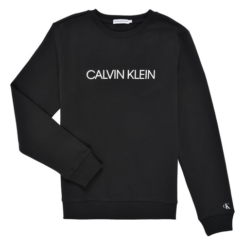 At deaktivere Blaze Advent Calvin Klein Jeans INSTITUTIONAL LOGO SWEATSHIRT Black - Free delivery |  Spartoo NET ! - Clothing sweaters Child USD/$70.50