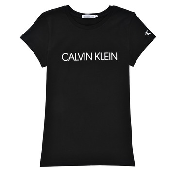 material Girl short-sleeved t-shirts Calvin Klein Jeans INSTITUTIONAL T-SHIRT Black