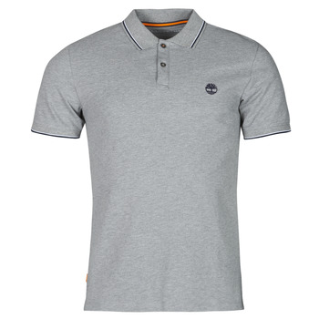 material Men short-sleeved polo shirts Timberland SS MILLERS RIVER TIPPED PIQUE SLIM Grey