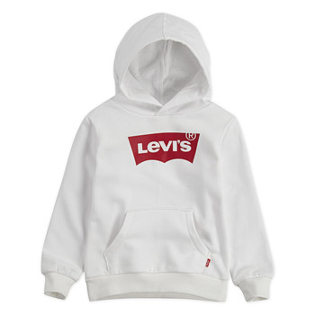 Clothing Boy sweaters Levi's BATWING HOODIE White