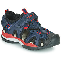 Shoes Boy Sports sandals Geox BOREALIS BOY Marine / Red