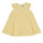 Clothing Girl Short Dresses Petit Bateau MERINGUE Yellow