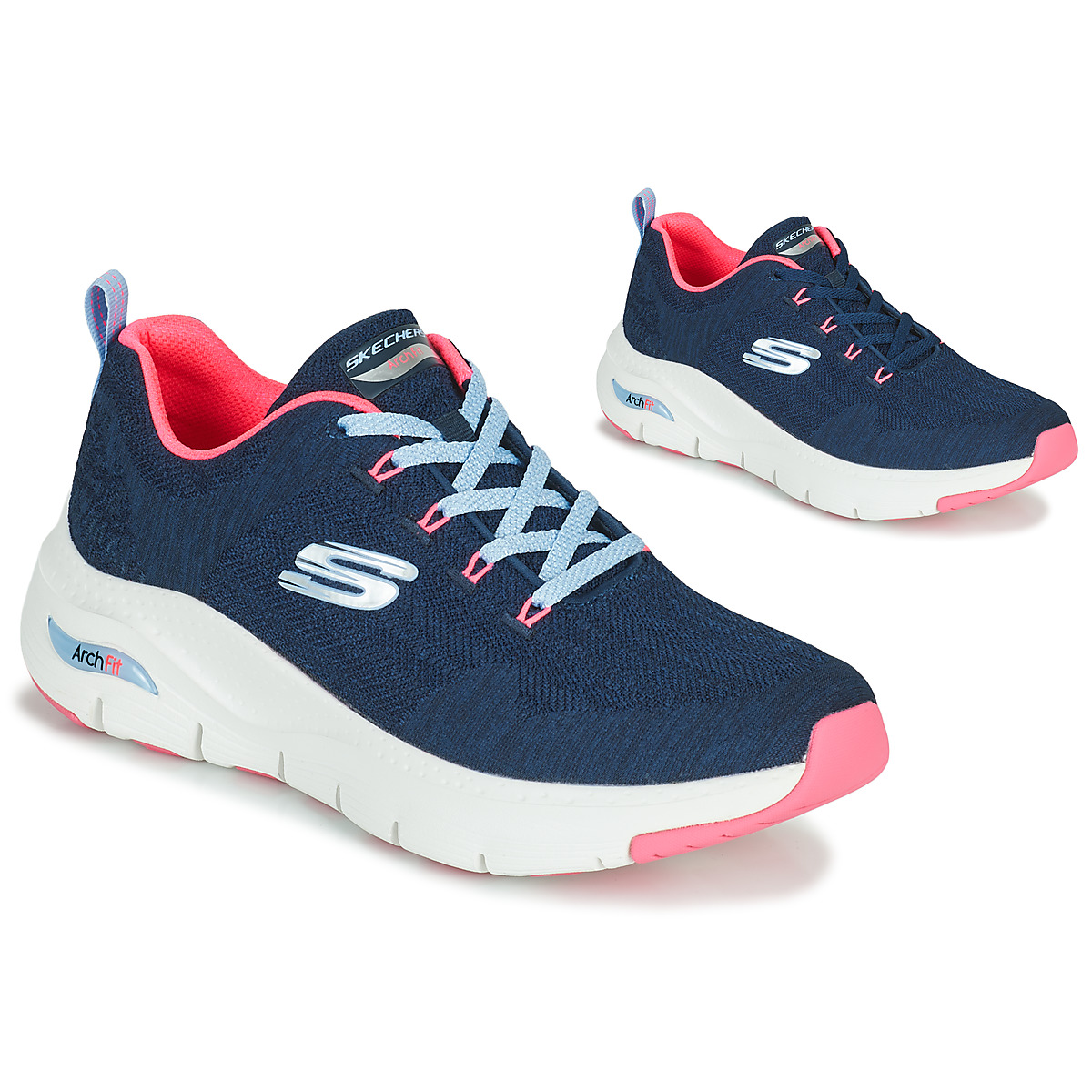 Trots zo veel Pikken Skechers ARCH FIT Marine / Pink - Free delivery | Spartoo NET ! - Shoes Low  top trainers Women USD/$103.50