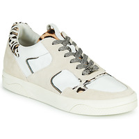 Shoes Women Low top trainers Mam'Zelle ARTIX White / Leopard