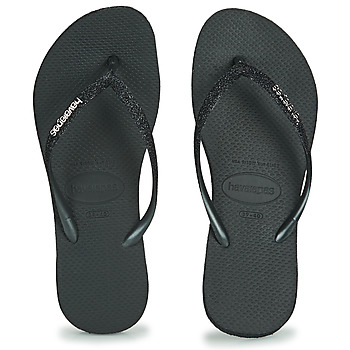 Shoes Women Flip flops Havaianas SLIM SPARKLE II Black
