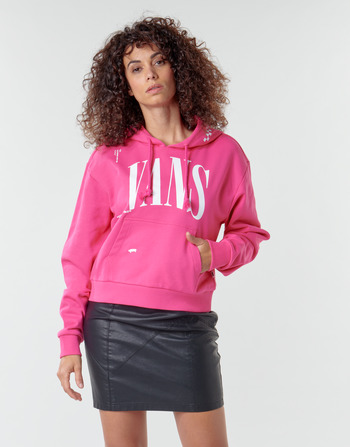material Women sweaters Vans WM KAYE CROP HOODIE Pink