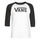 Clothing Men Long sleeved shirts Vans VANS CLASSIC RAGLAN White / Black