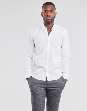 Clothing Men long-sleeved shirts BOTD OMAN White