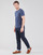 Clothing Men short-sleeved t-shirts Polo Ralph Lauren T-SHIRT AJUSTE COL ROND EN COTON LOGO PONY PLAYER Blue