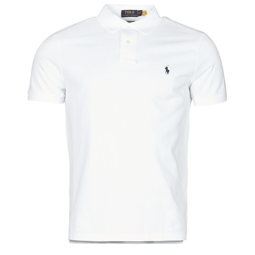 Polo Ralph Lauren POLO AJUSTE DROIT EN COTON BASIC PONY PLAYER - Free delivery Spartoo NET ! - Clothing short-sleeved polo shirts Men USD/$131.50