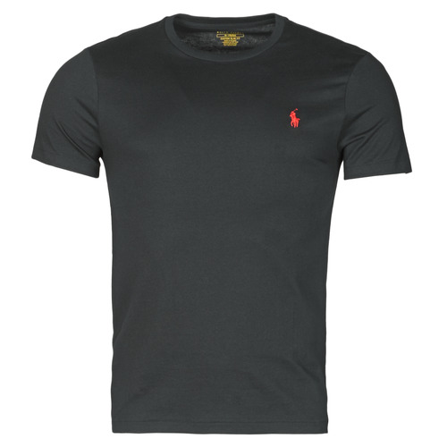 Polo Lauren T-SHIRT AJUSTE COL ROND EN COTON LOGO PONY PLAYER Black - Free | NET ! Clothing short-sleeved t-shirts Men USD/$86.50