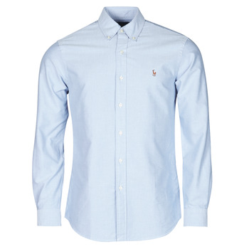 material Men long-sleeved shirts Polo Ralph Lauren LORENZ Blue