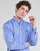 Clothing Men long-sleeved shirts Polo Ralph Lauren CHEMISE AJUSTEE EN POPLINE DE COTON COL BOUTONNE  LOGO PONY PLAY Blue