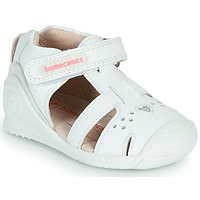 Shoes Girl Sandals Biomecanics 212104 White / Silver
