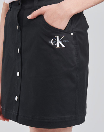 Calvin Klein Jeans COTTON TWILL MINI SKIRT Black