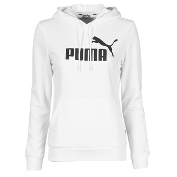 Clothing Women sweaters Puma ESS LOGO HOODY TR White