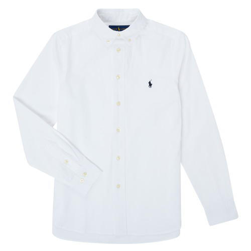 Clothing Children long-sleeved shirts Polo Ralph Lauren CAMIZA White