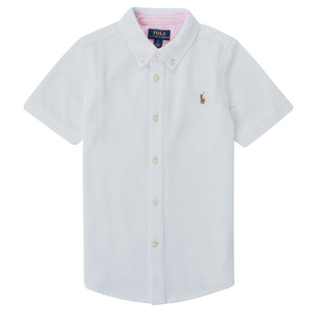 material Boy short-sleeved shirts Polo Ralph Lauren CAMISSA White