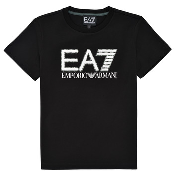 material Boy short-sleeved t-shirts Emporio Armani EA7 3KBT53-BJ02Z-1200 Black