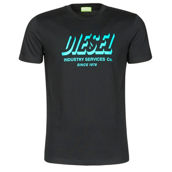 Clothing Men short-sleeved t-shirts Diesel A01849-0GRAM-9XX Black