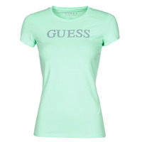 material Women short-sleeved t-shirts Guess SS VN MIRIANA TEE Green