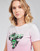 Clothing Women short-sleeved t-shirts Guess SS CN PALMS TEE Pink / Multicolour