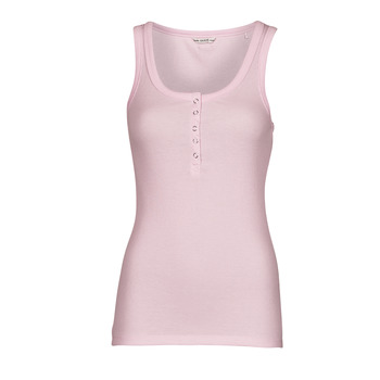 material Women Tops / Sleeveless T-shirts Guess MILENA TANK TOP Pink / Clear