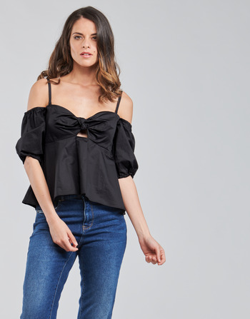 Clothing Women Blouses Guess SS ONORIA TOP Black