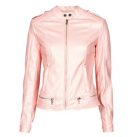 material Women Leather jackets / Imitation le Guess NEW TAMMY JACKET Pink