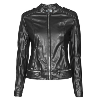 material Women Leather jackets / Imitation le Guess NEW TAMMY JACKET Black