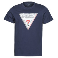 material Men short-sleeved t-shirts Guess TRIESLEY CN SS TEE Marine